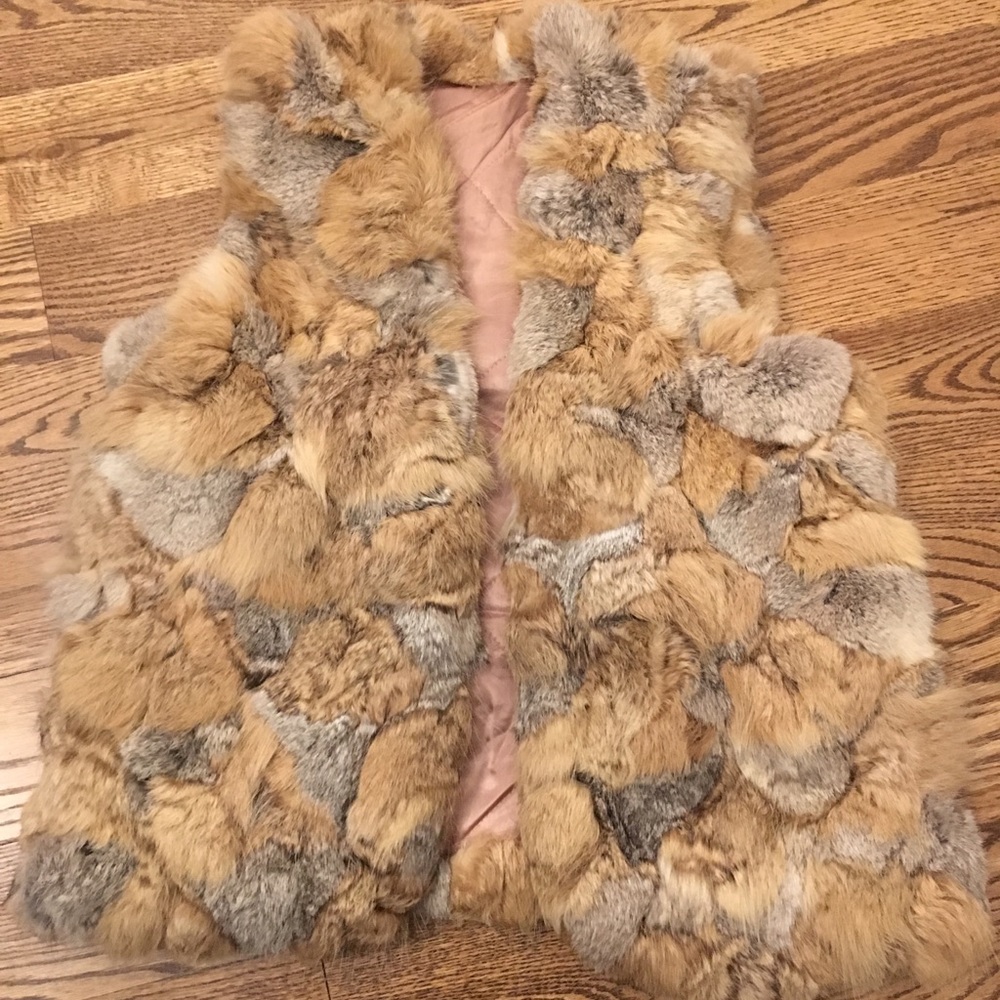 Rabbit fur vest